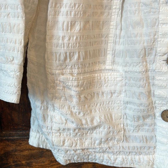 Off white cj banks striped jacket size 2x - Picture 3 of 4